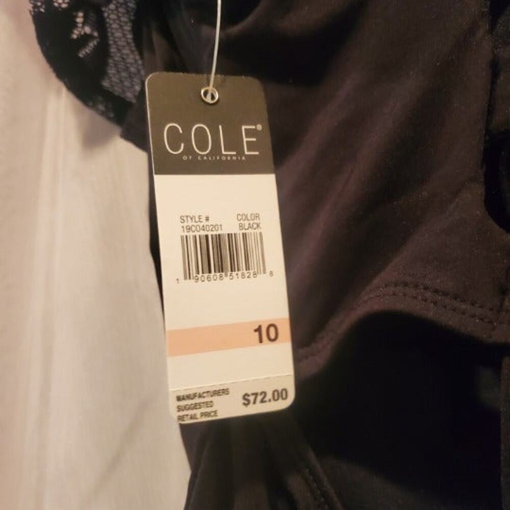 NWT Cole - Lace Ruffle Black Swimsuit - Picture 6 of 6